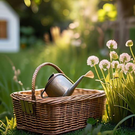 Backyard Garden Explorers with vintage props.