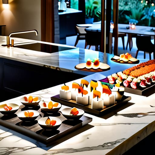 Smart Buffet Station Positioning to Keep the Snacks Moving