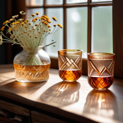Something Pretty to Sip From vintage glassware.