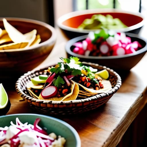 The "Build-Your-Own" Food Station for guests.