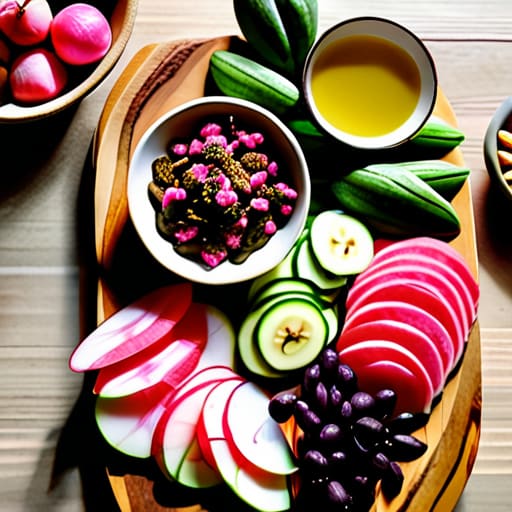The Ultimate Grazing Board on wooden platter.