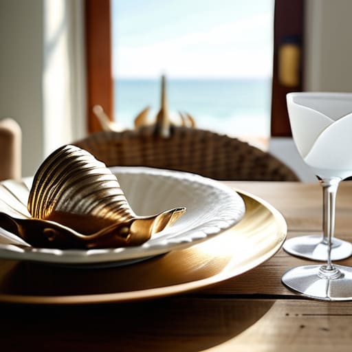 Anchor and seashell centerpieces that invite real conversation.