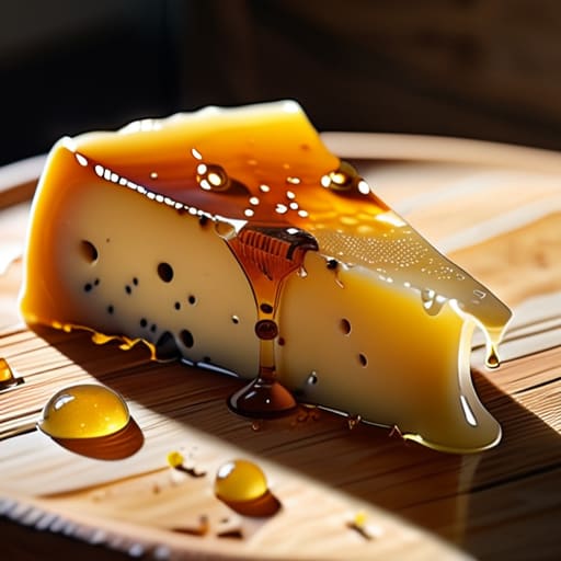Crispy Manchego and Honey Bites on plate.