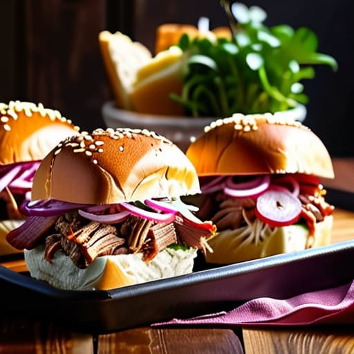 Sweet and Savory Pulled Pork Sliders.