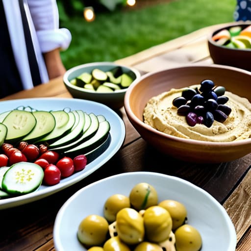 The "Build-Your-Own" Grazing Station spread.