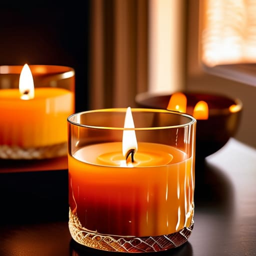 Luxury candle creating A Scented Memory.