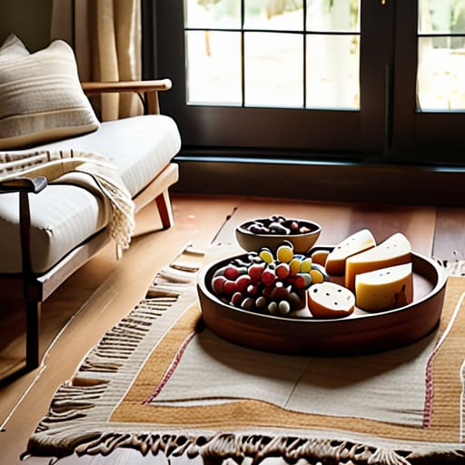 Cozy An Indoor "Picnic" Night setup.