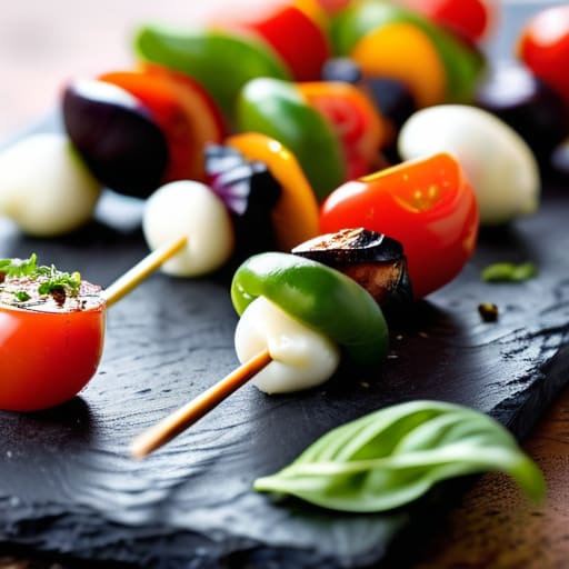 Delicious skewers for easy snacking.