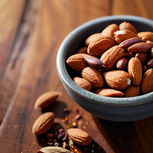Spiced Nut Mix in Pretty Bowls