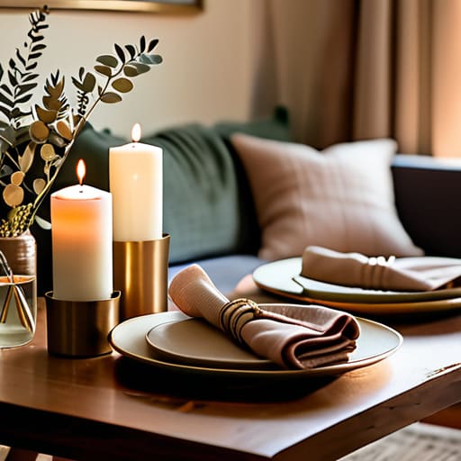 Cozy birthday decor, the heart of the celebration.