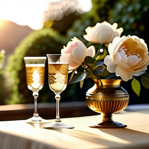 Elegant anniversary decor for a celebration.