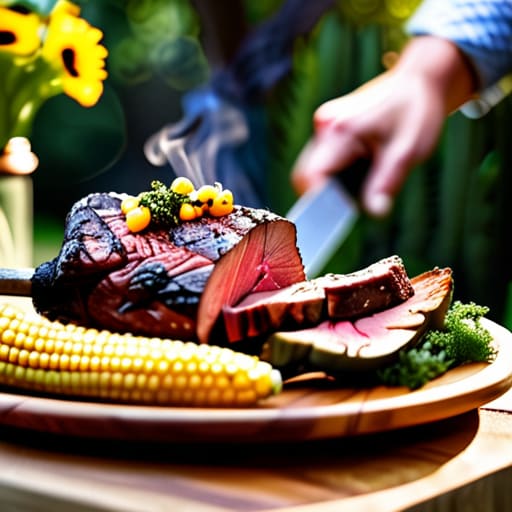 Delicious barbecue food for a party.