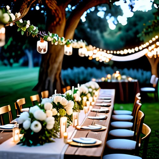 Elegant engagement party decor ideas.