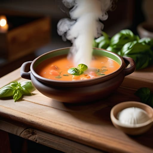 Setting up a warm soup station.