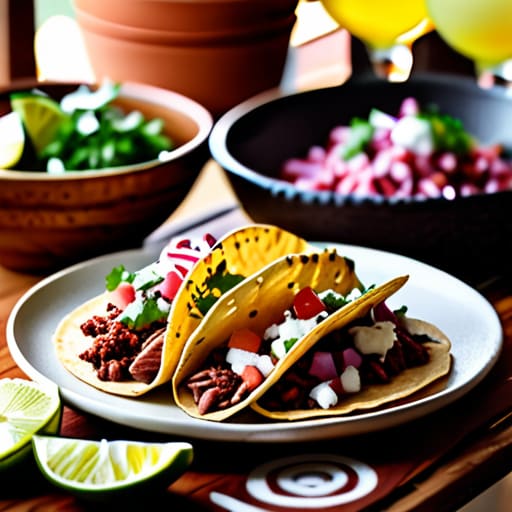Fun family taco night at home.