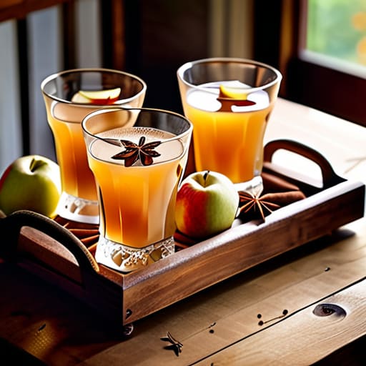 The "No-Stress" Spiced Cider Spritz cocktail.