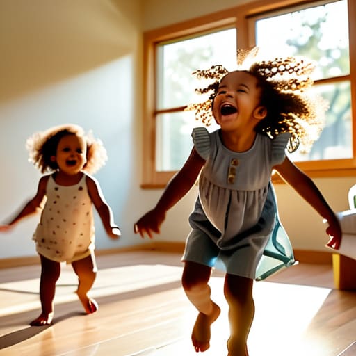 Children playing The Classic Musical Freeze.