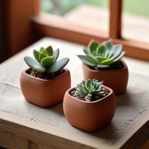 Tiny succulents as The Greenery Gift.