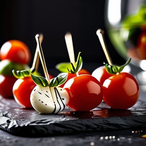 Skewered Bites for Easy Eating Caprese Skewers