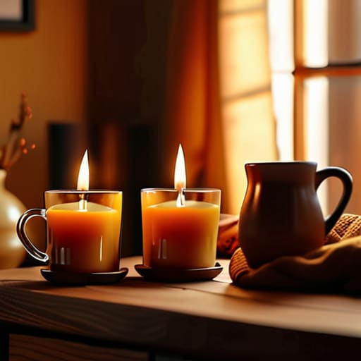 Creating a cozy atmosphere with ambient lighting.