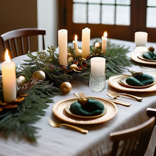 Creative decorations for a festive holiday gathering.