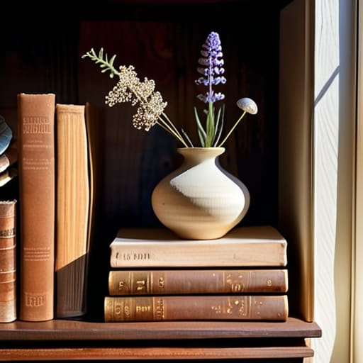 How to style bookshelves with decorative objects.