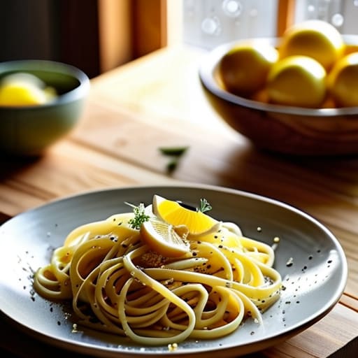 The Ultimate "No-Stress" Lemon Garlic Linguine.