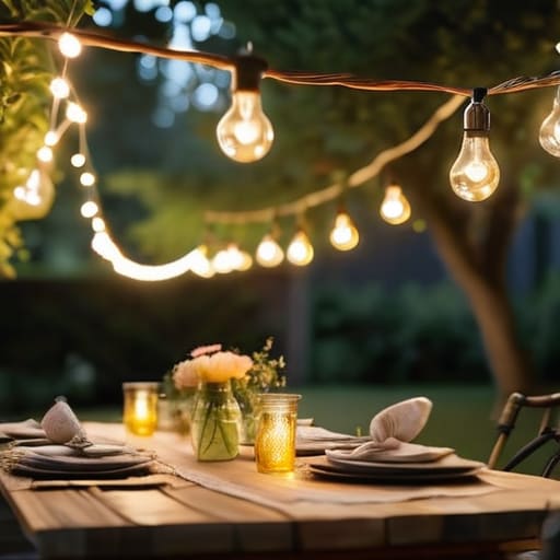 Backyard Party Lighting to Keep the Conversation Flowing