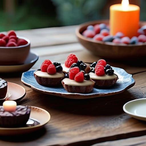 Dessert buffet: Sweet Success & Good Vibes.
