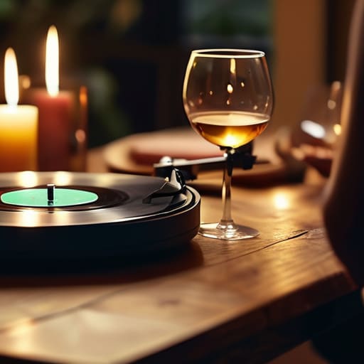Choosing music for a dinner party atmosphere.
