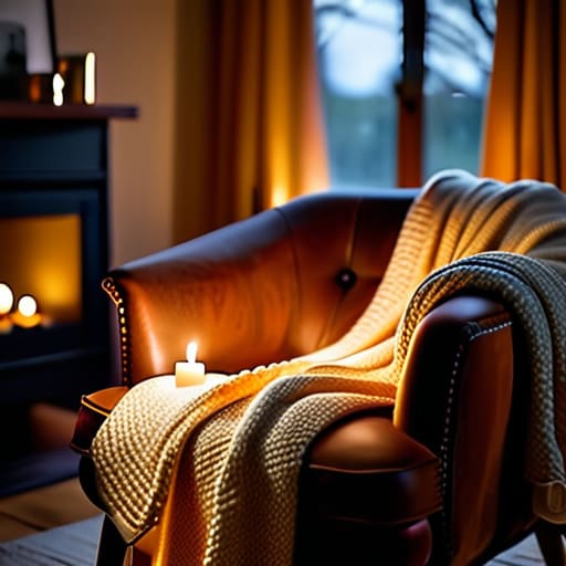 Creating a cozy atmosphere with ambient lighting.