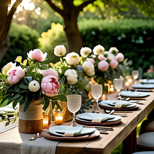 Garden party planning for an outdoor event.