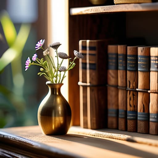 How to style bookshelves with decorative objects.