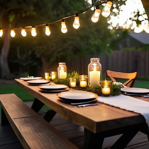 Setting the Mood With Warm Outdoor Lighting for Evening Parties