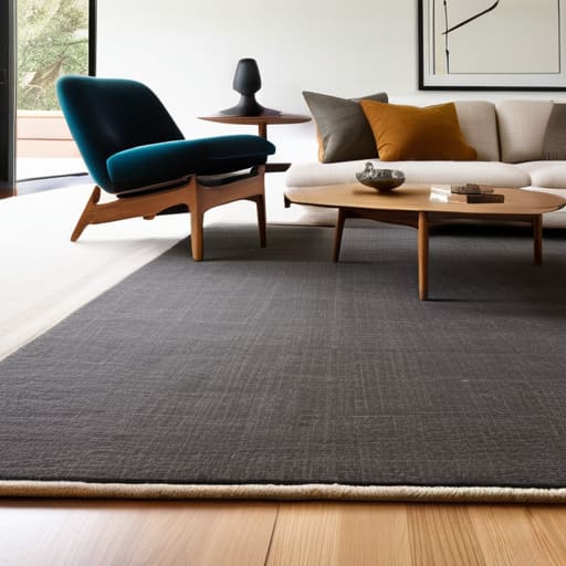 Rug bringing the whole look together.