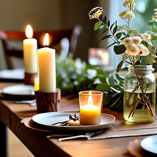 Cozy table settings: The Heart of the Table.
