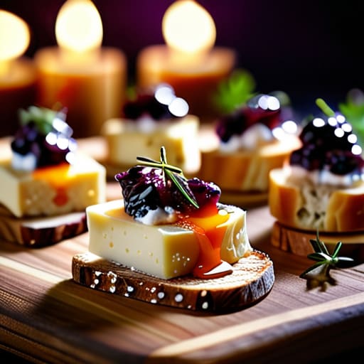 Warm Goat Cheese & Fig Jam Toasts