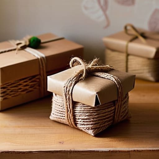 Wrapping It All Up with recycled materials.