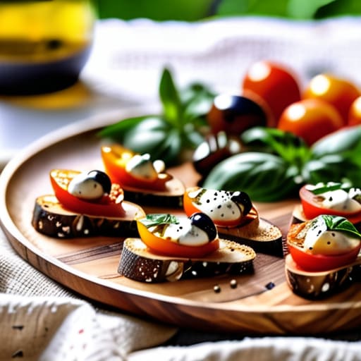 Preparing delicious bruschetta recipes for guests.