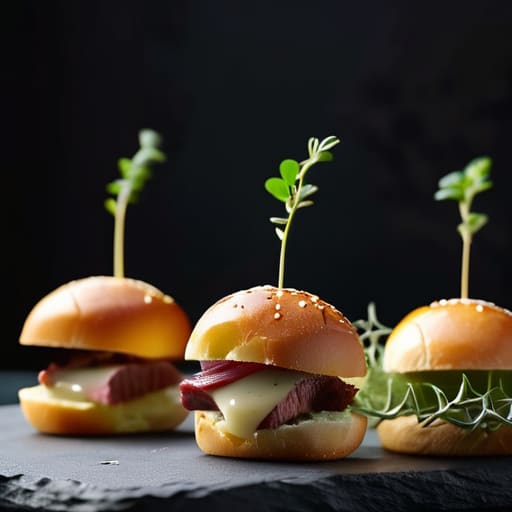 Preparing delicious mini sliders for social events.